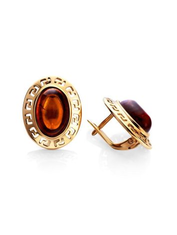 Amber Earrings In Gold-Plated Silver The Ellas, image , picture 3