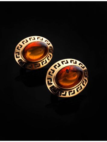 Amber Earrings In Gold-Plated Silver The Ellas, image , picture 2