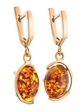 Amber Earrings In Gold-Plated Silver The Vivaldi, image , picture 4