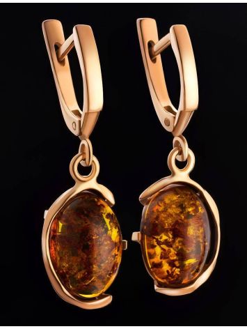 Amber Earrings In Gold-Plated Silver The Vivaldi, image , picture 2