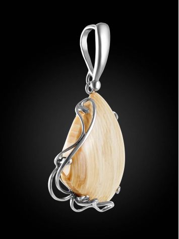 Handcrafted Silver Pendant With Mammoth Tusk The Era, image , picture 2