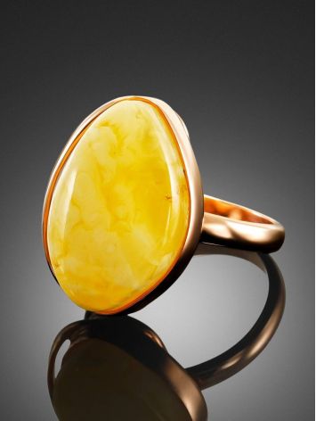 Lustrous Honey Amber Ring The Lagoon, Ring Size: 6.5 / 17, image , picture 3