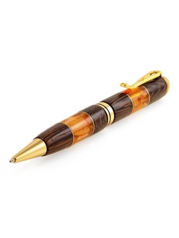Designer Wooden Ball Pen With Bright Amber, image , picture 3