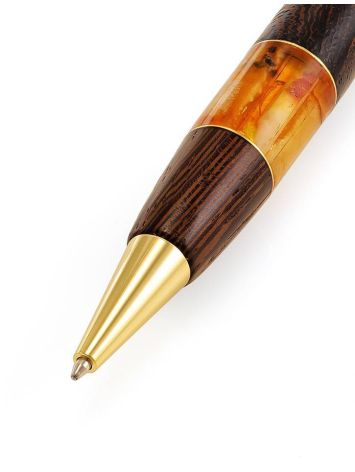 Designer Wooden Ball Pen With Bright Amber, image , picture 4