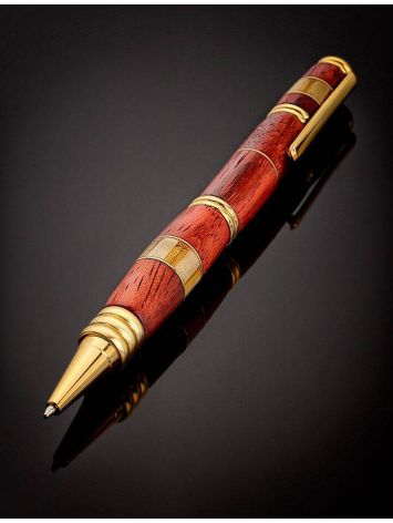 Designer Wooden Ball Pen With Baltic Amber, image , picture 5