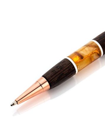 Designer Wenge Wood Ball Pen With Amber, image , picture 6