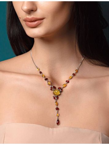Wonderful Multicolor Amber Necklace, image , picture 2