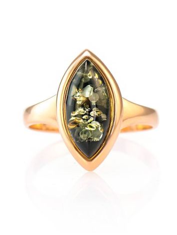 Leaf Cut Amber Ring In Gold The Amaranth, Ring Size: 6.5 / 17, image , picture 2