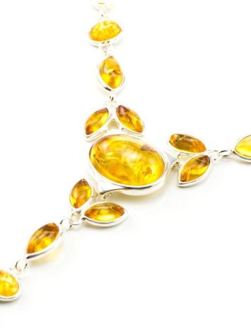 Lemon Amber Necklace In Sterling Silver The Josephine, image , picture 4