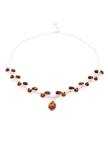 Amber Necklace In Sterling Silver The Lily Of The Valley, image , picture 3