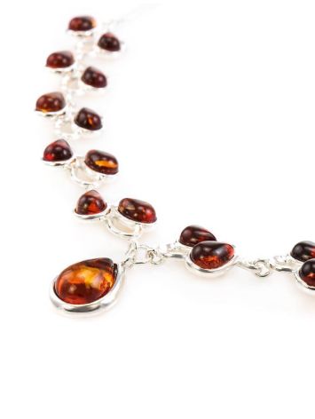 Amber Necklace In Sterling Silver The Lily Of The Valley, image , picture 2