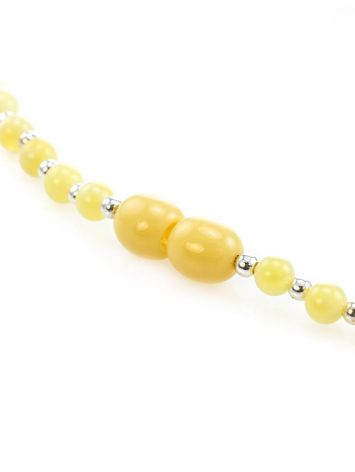 Amber Beaded Necklace With Bail, image , picture 4
