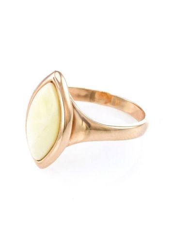 Leaf Cut Amber Ring In Gold The Amaranth, Ring Size: 6 / 16.5, image , picture 3