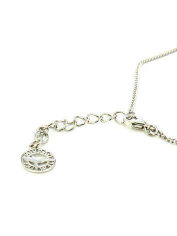 Cognac Amber Necklace In Sterling Silver The Verbena, image , picture 6