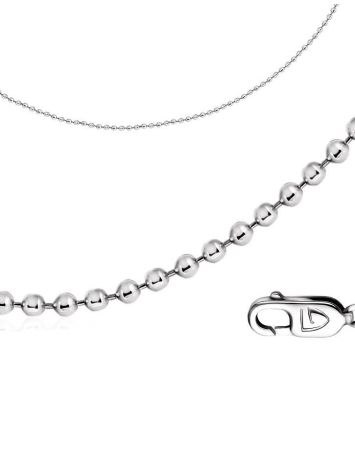 Fine Silver Ball Chain, Length: 40, image 
