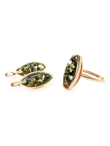 Green Amber Ring In Gold The Stradivari, Ring Size: 8 / 18, image , picture 4