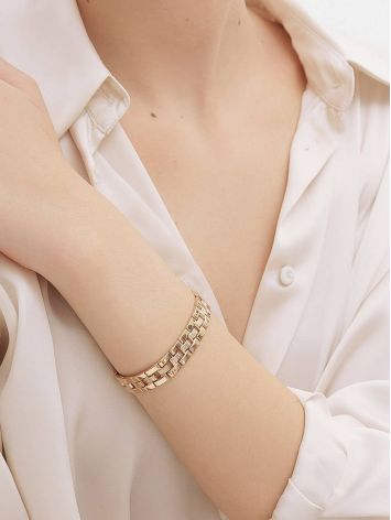 Chunky Golden Link Bracelet, image , picture 4