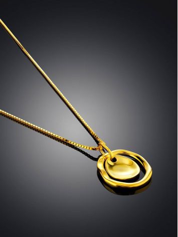 Amazing Gold Plated Silver Necklace The Liquid, image , picture 2