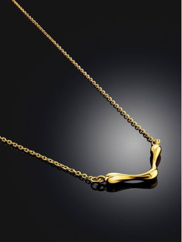 Designer Gilded Silver Necklace The Liquid, image , picture 2