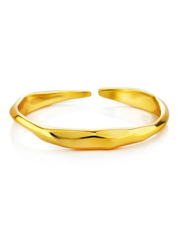Refined Gold Plated Silver Ring The Liquid, Ring Size: Adjustable, image , picture 3
