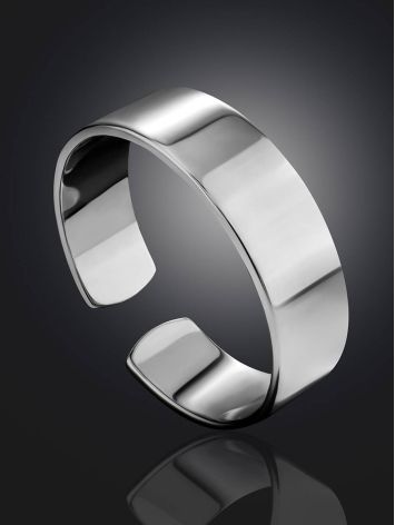 Sleek Silver Adjustable Ring The ICONIC, Ring Size: Adjustable, image , picture 2