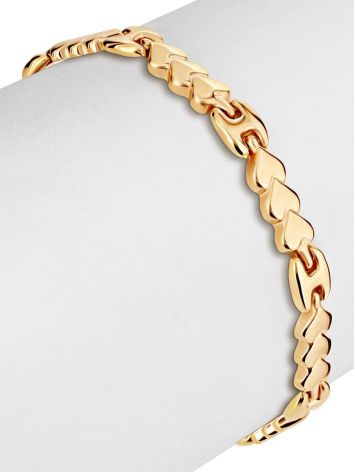 Romantic Style Golden Link Bracelet, image , picture 3