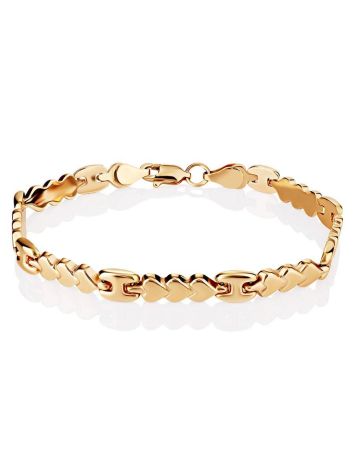 Romantic Style Golden Link Bracelet, image 