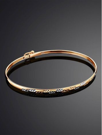 Trendy Golden Bangle Bracelet, image , picture 2