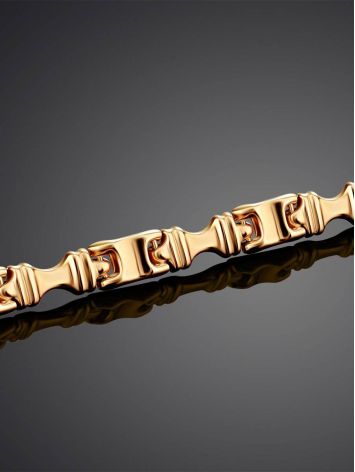 Statement Golden Link Bracelet, image , picture 2