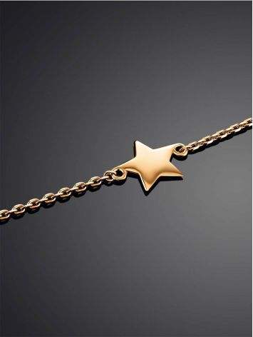 Golden Chain Bracelet With Tiny Stars, image , picture 2