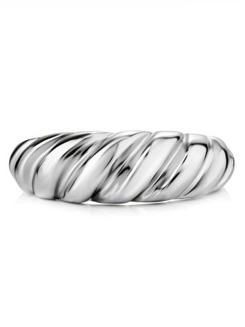 Twisted Design Silver Adjustable Ring The ICONIC, Ring Size: Adjustable, image , picture 4