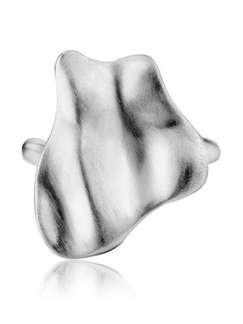 Designer Silver Cocktail Ring The Liquid, Ring Size: Adjustable, image , picture 3