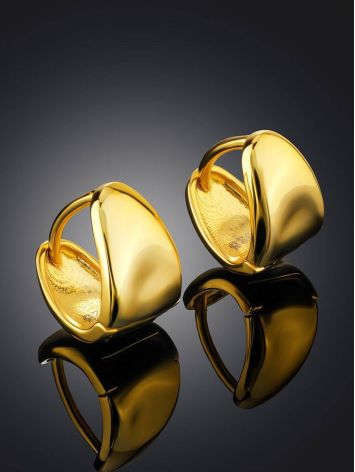 Glossy Gold Plated Silver Huggies The ICONIC, image , picture 2
