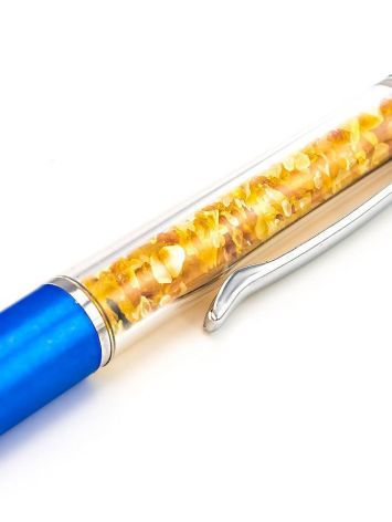 Amber Ball Pen With Stylus, image , picture 2