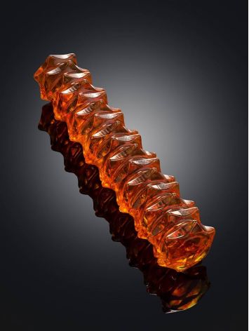 Texturized Cognac Amber Massage Stick, image , picture 2