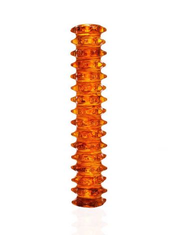 Texturized Cognac Amber Massage Stick, image , picture 3
