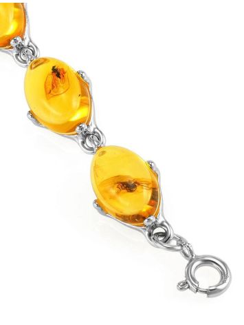 Link Amber Bracelet In Sterling Silver The Clio, image , picture 7
