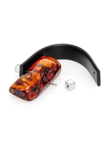 One Size Mens Ring With Amber The Grunge, Ring Size: / 23, image , picture 4