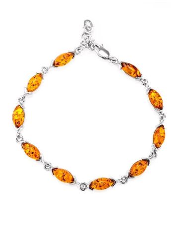 Link Amber Bracelet In Sterling Silver The Petal, image , picture 4