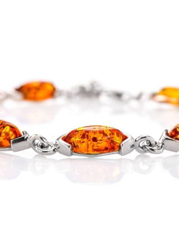 Link Amber Bracelet In Sterling Silver The Petal, image , picture 3