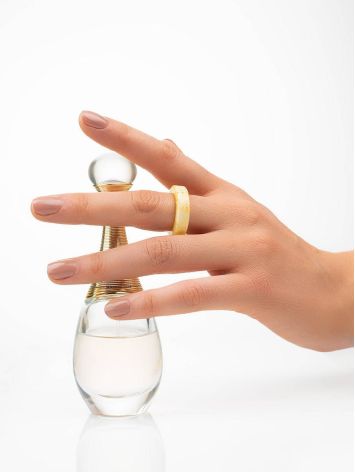 Honey Amber Band Ring The Magma, Ring Size: 8.5 / 18.5, image , picture 3