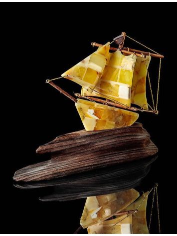 Fabulous Natural Amber Ship Model, image , picture 2