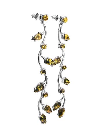 Refined Amber Dangles In Sterling Silver The Verbena, image , picture 4