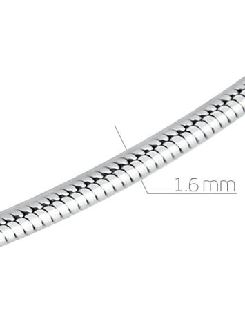 Sterling silver Curb chain 1.6mm, Length: 40, image , picture 2