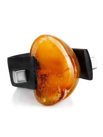 Rubber Amber One Size Ring The Grunge, Ring Size: / 23, image , picture 3