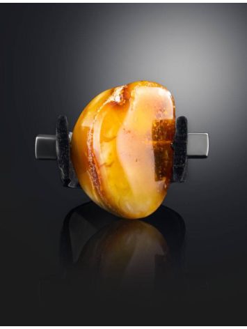 Rubber Amber One Size Ring The Grunge, Ring Size: / 23, image , picture 2