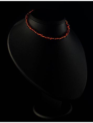 Cognac Amber Teething Necklace, image , picture 3