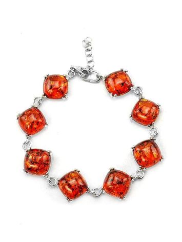 Cognac Amber Bracelet In Sterling Silver The Byzantium, image , picture 4