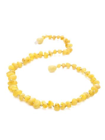 Honey Amber Teething Beaded Necklace, image , picture 4