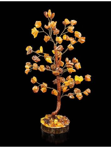 Cognac Amber Decorative Money Tree, image , picture 2